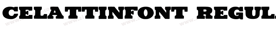 celattinfont regular字体转换
